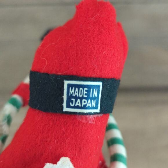 Vintage 1950s MCM Kitschy Red Green and White Oversized Elf Knee Hugger Ornament - Picture 8 of 10